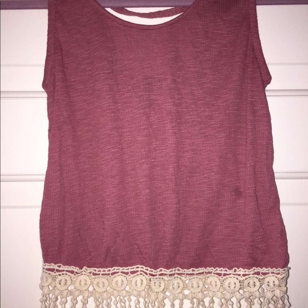 Mauve pink tank top
